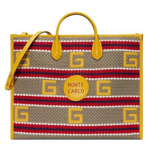 gucci monte carlo tote|authentic gucci tote bag.